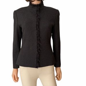 Vintage Ellen Tracy blue pattern blazer